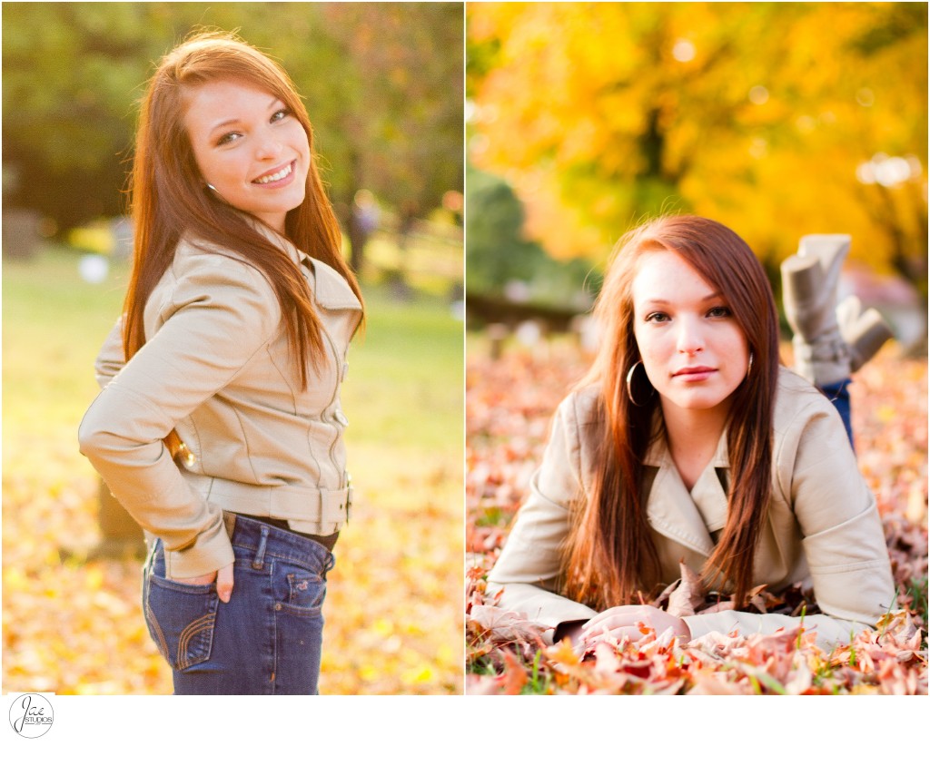 Katie, Lynchburg Senior Session 2015, Old City Cemetery, Jeans, Red Hair, Beige Jacket, Hands in pockets, Lying Down, Standing, Feet crossed, Trees, Smiling, 